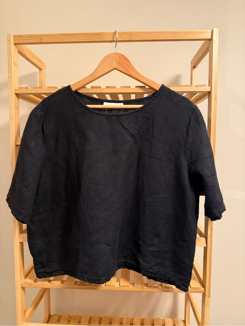 Bryn Walker Boxy Short-Sleeve Top - Black